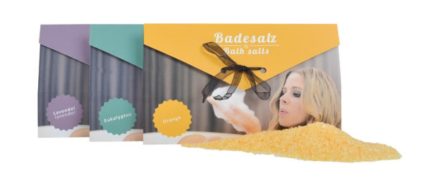 Badesalz im Briefkuvert Design 75g