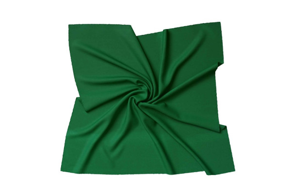 Seidentuch Bandana für Damen - Edel und chic als Halstuch verwendbar - 55 x 55 cm - dunkelgrün