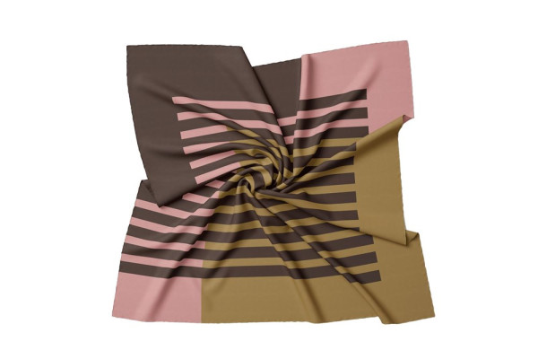 Halstücher aus 100% Mikrofaser Idealgröße 60 x 60 für Corporate Look - Rosa Beige