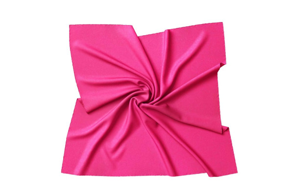 Halstuch Seidentuch Bandana in 100% Twill Seide für Damen - Halstuchgröße: 55 x 55 cm  - rose