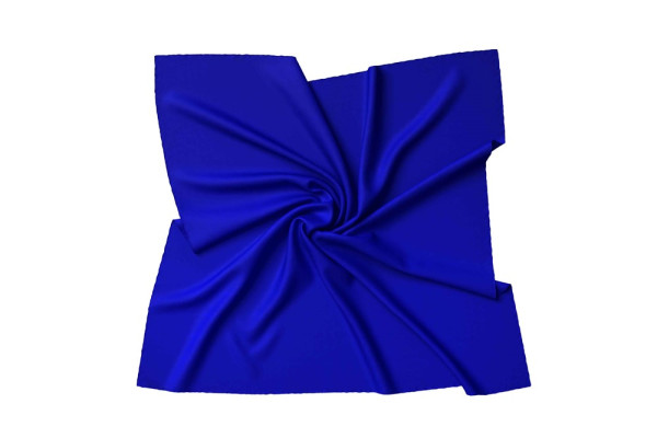 Halstuch Seidentuch Bandana in 100% Twill Seide für Damen - Halstuchgröße: 55 x 55 cm - royalblau