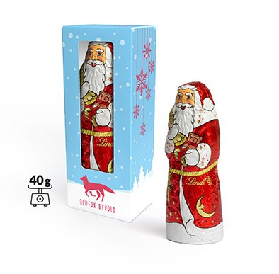 Lindt Nikolaus in Werbekartonage