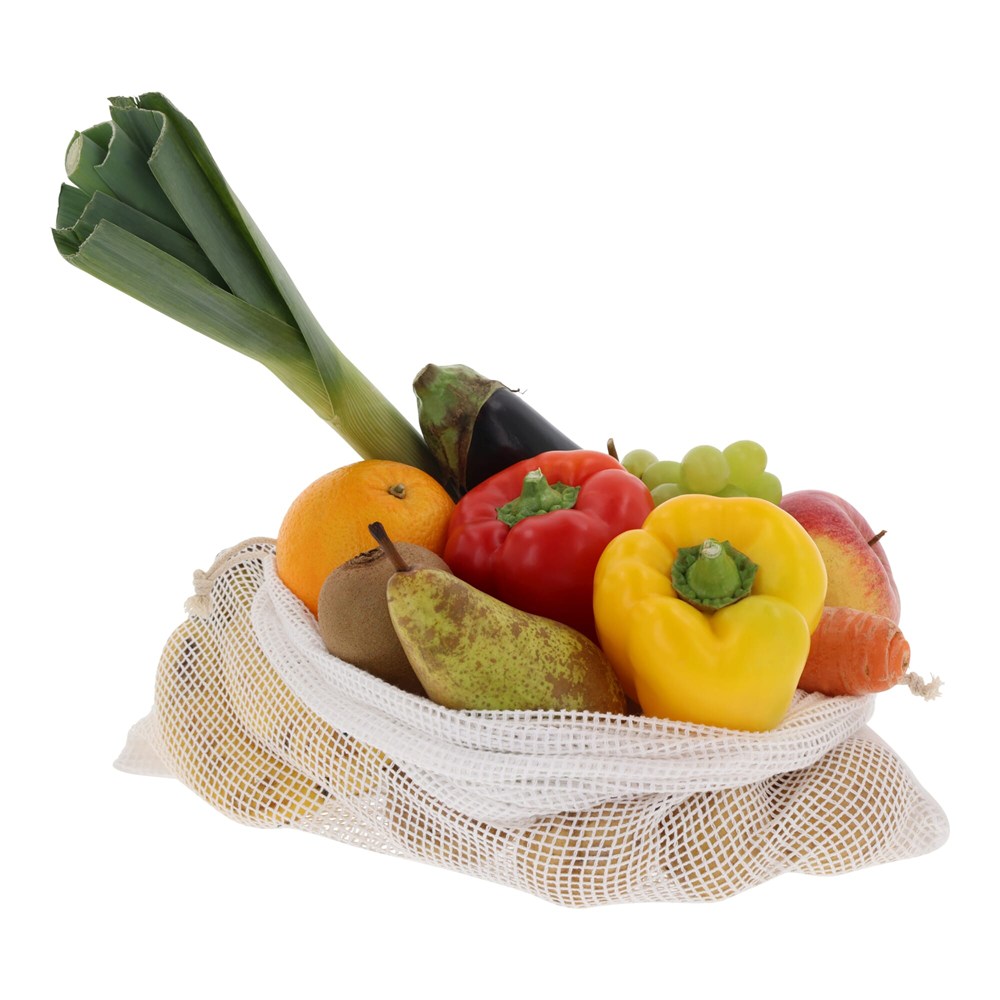 Wiederverwendbare Lebensmitteltasche OEKO-TEX® Baumwolle 40x45cm