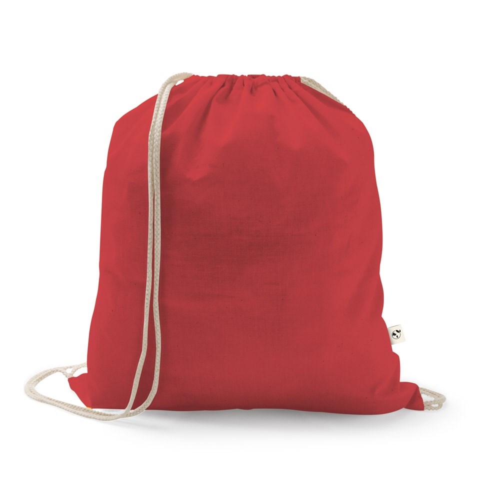 ISTANBUL. Rucksack aus recycelter Baumwolle (70%), Polyester (30% rPET) (150 g/m²) - rot
