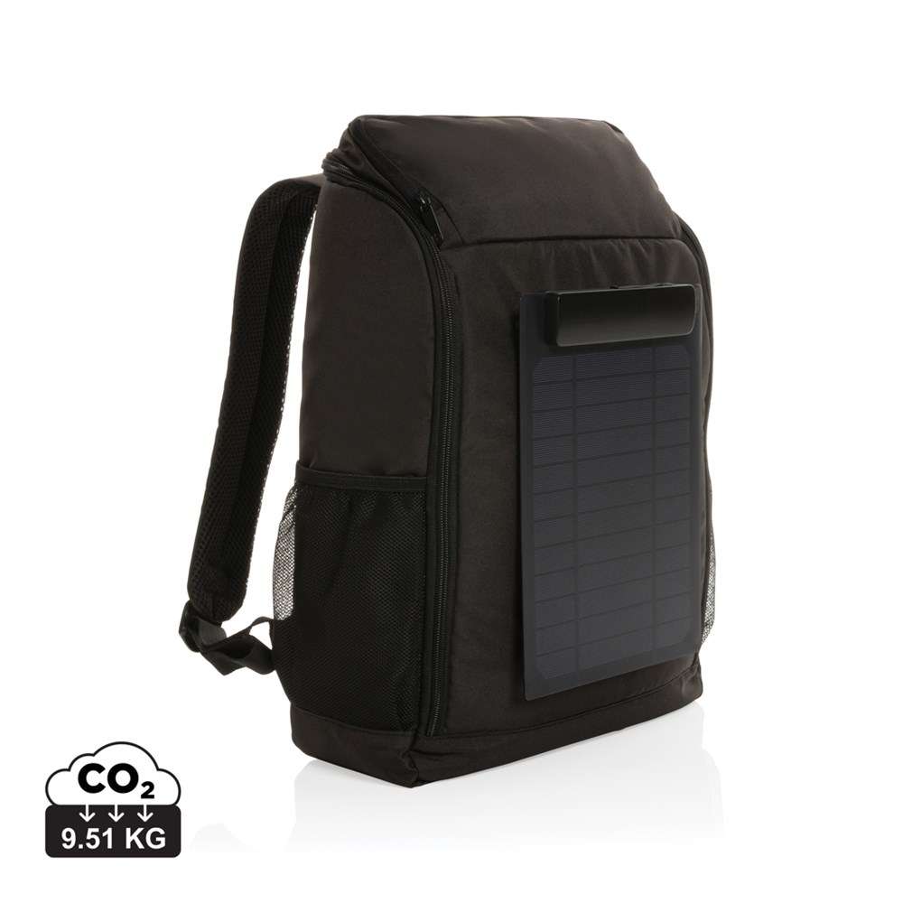 Pedro AWARE™ RPET Deluxe Rucksack mit 5W Solar Panel Pedro AWARE™ RPET Deluxe Rucksack mit 5W Solar Panel
