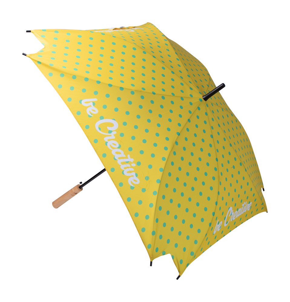 CreaRain Square RPET - individueller Regenschirm