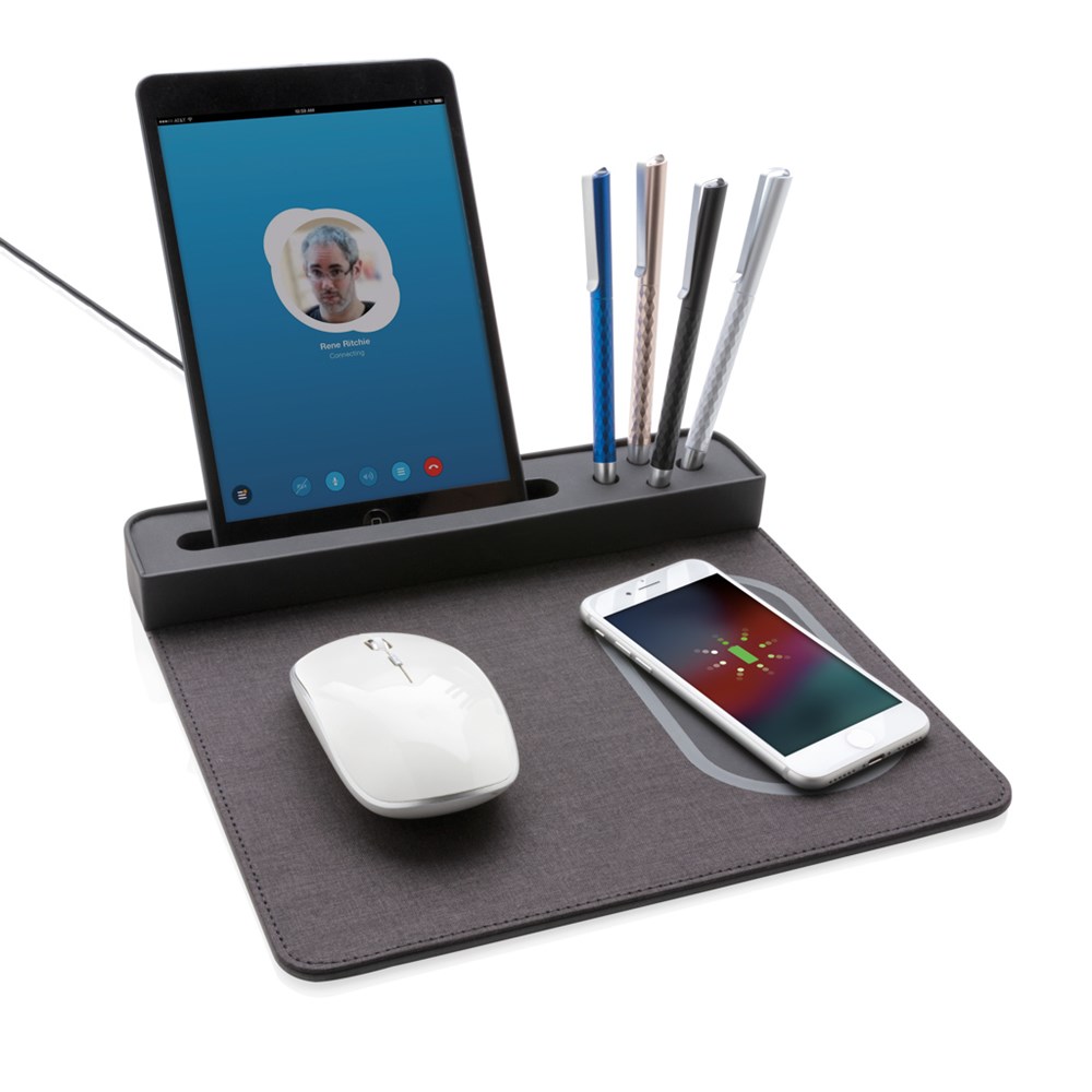 Air Mousepad mit 5W Wireless Charger und USB Air Mousepad mit 5W Wireless Charger und USB