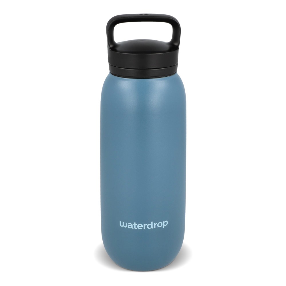 Waterdrop Allround-Thermoflasche mit Trinkaufsatz 600 ml - Graublau