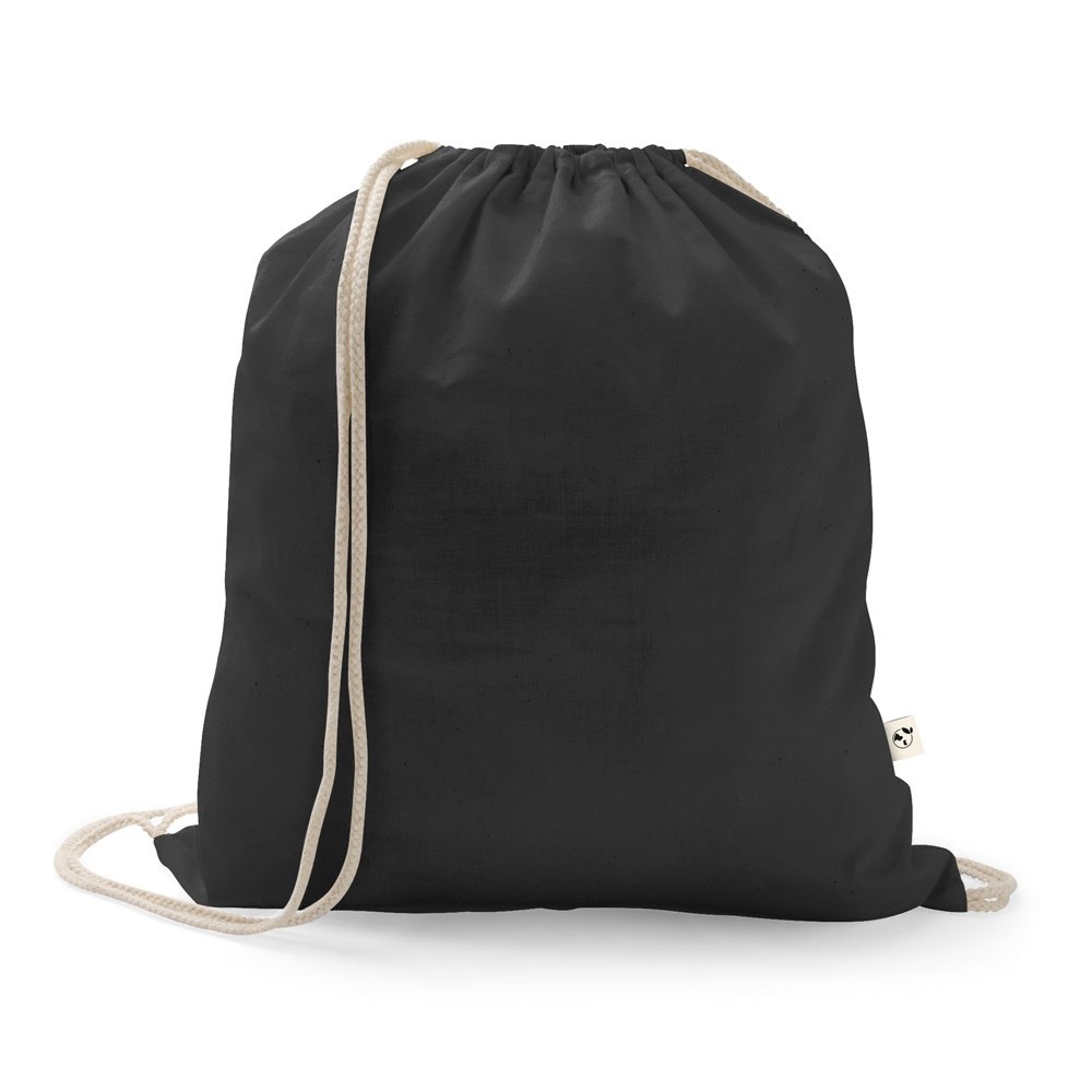 ISTANBUL. Rucksack aus recycelter Baumwolle (70%), Polyester (30% rPET) (150 g/m²) - schwarz