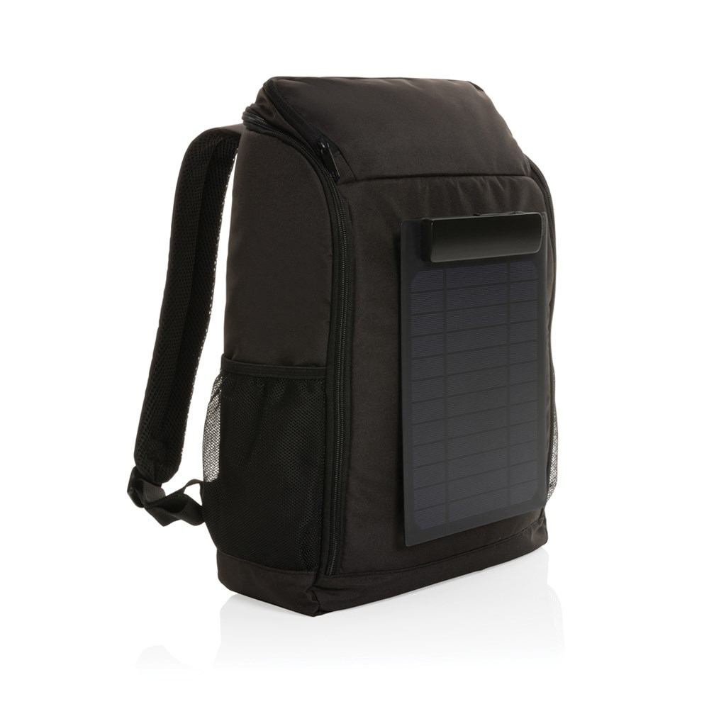 Pedro AWARE™ RPET Deluxe Rucksack mit 5W Solar Panel Pedro AWARE™ RPET Deluxe Rucksack mit 5W Solar Panel