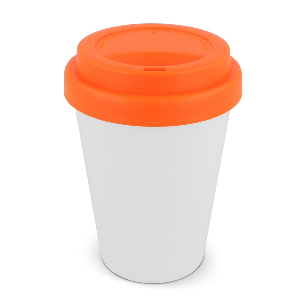 RPP Kaffeetasse Weißer Körper 250ml - WEISS / ORANGE