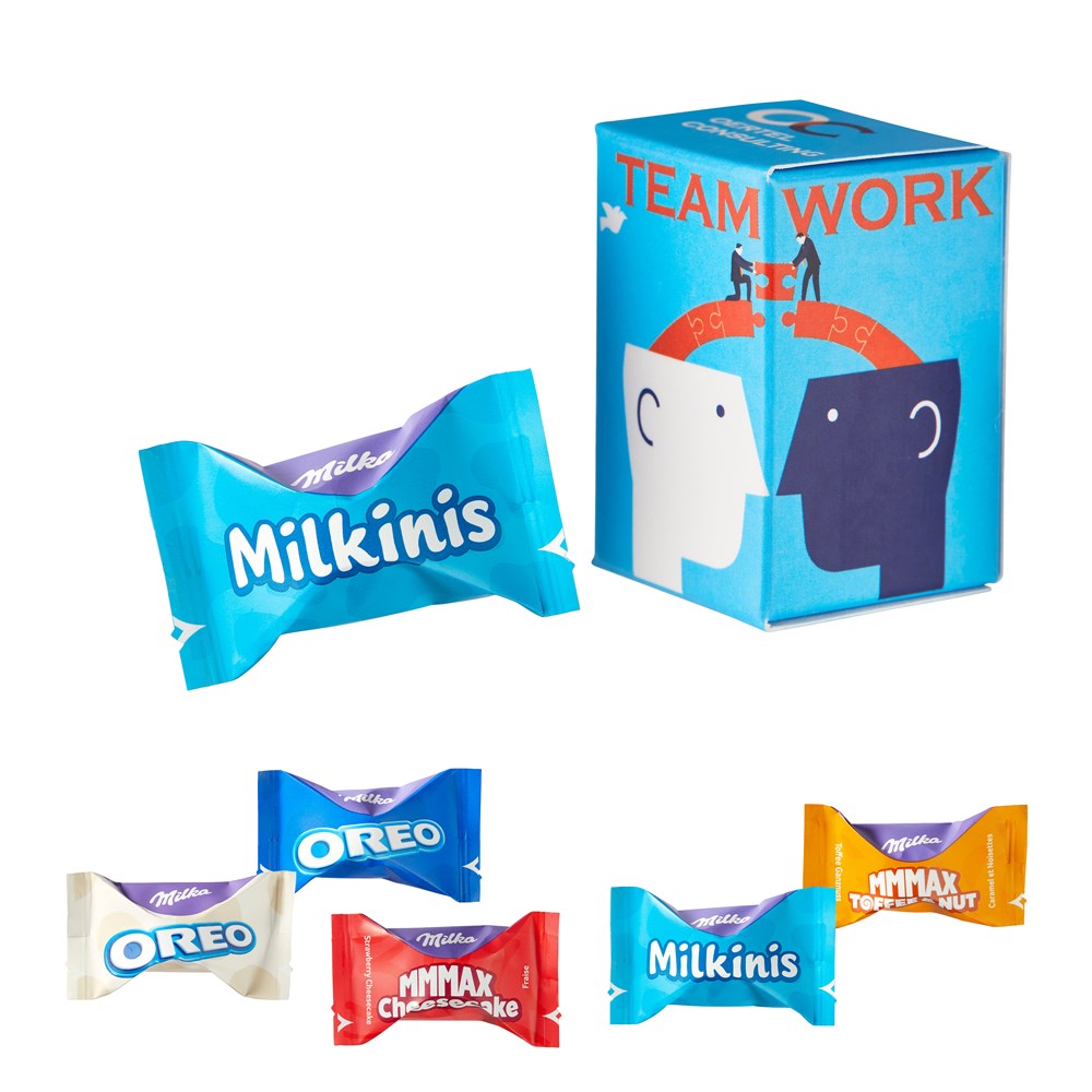 Mini Promo-Tower mit Milka Zarte Momente Mix