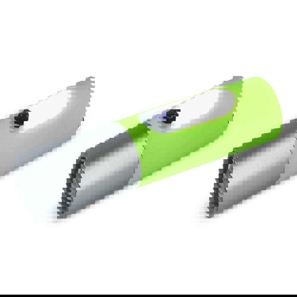 Wiederaufladbare 10-W-LED-Taschenlampe mit Zoomfunktion, 300 lm - Hellgrün