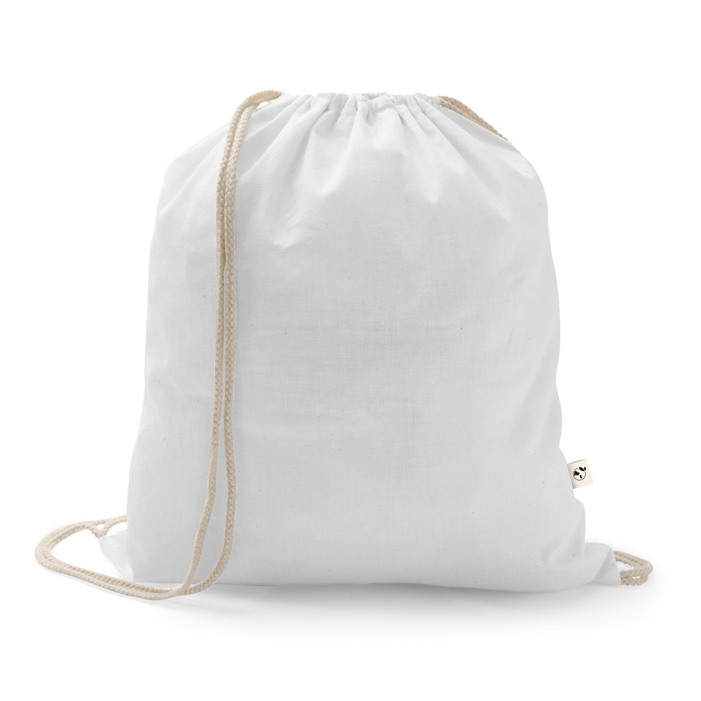 ISTANBUL. Rucksack aus recycelter Baumwolle (70%), Polyester (30% rPET) (150 g/m²) - Weiß