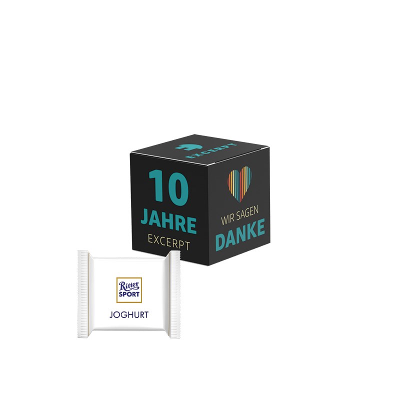 Werbewürfel, Ritter SPORT mini Joghurt