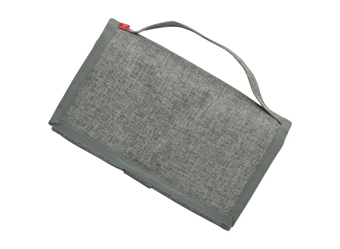 Isotherme & faltbare Bento-Lunchbag 'Fujisawa', aus RPET, grau meliert
