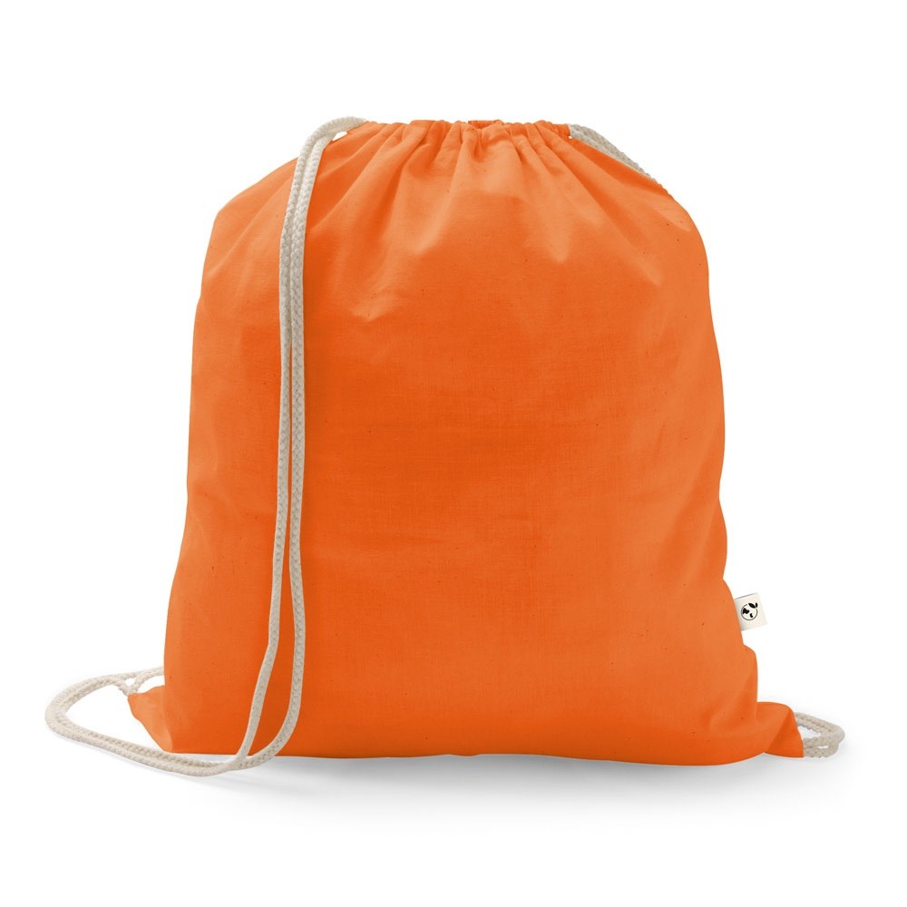 ISTANBUL. Rucksack aus recycelter Baumwolle (70%), Polyester (30% rPET) (150 g/m²) - orange