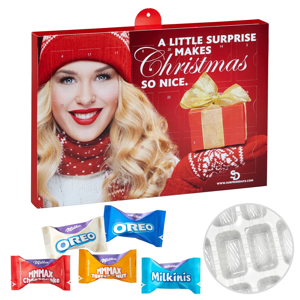 Premium Präsent-Adventskalender BUSINESS mit Milka Zarte Momente