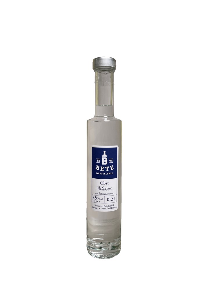 Flasche Atlantis 0,2 Ltr. mit Obstwasser 38% vol.