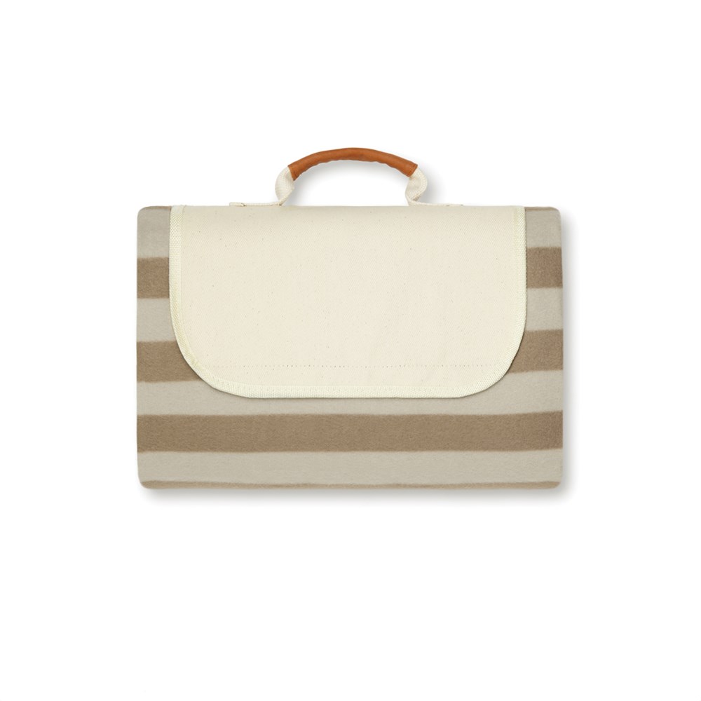 VINGA Alba GRS rPET kleine Picknickdecke - braun (± PMS 16-1315 TPG)