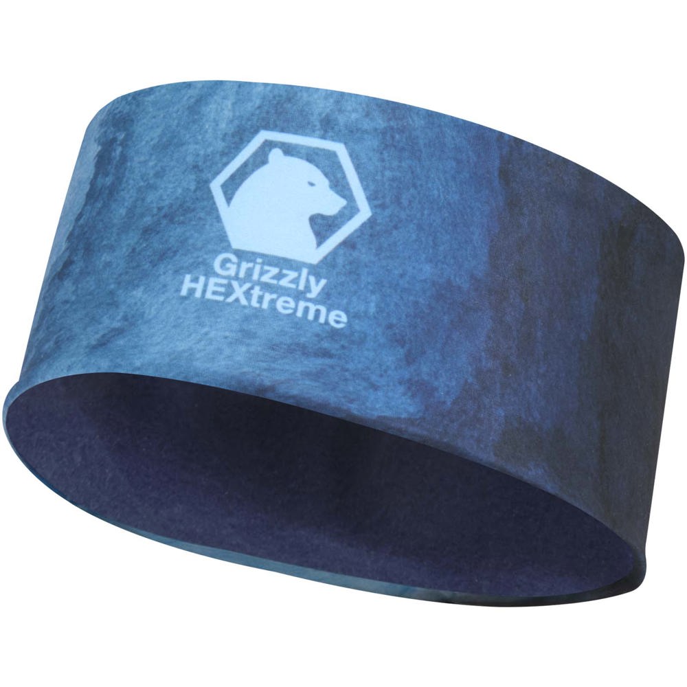 Emma Sublimation-Stirnband aus RPET mit Fleece - navy