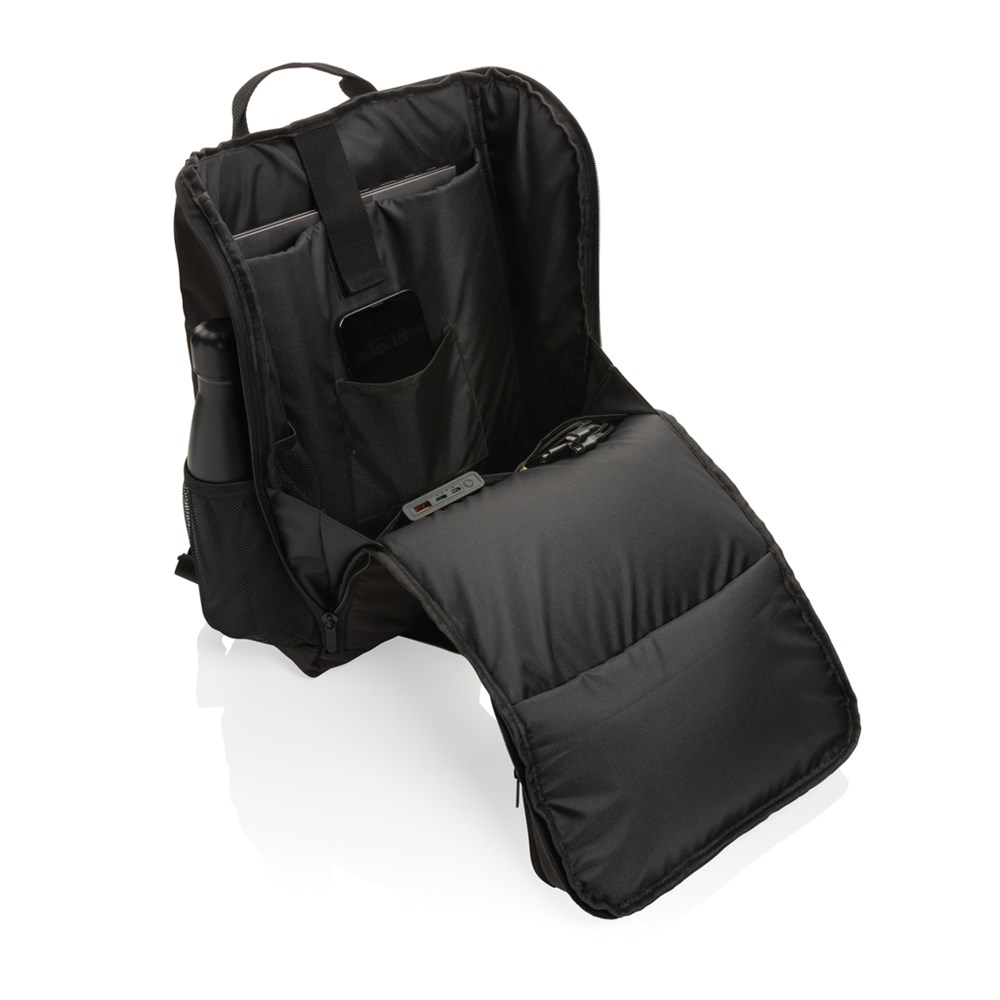 Pedro AWARE™ RPET Deluxe Rucksack mit 5W Solar Panel Pedro AWARE™ RPET Deluxe Rucksack mit 5W Solar Panel