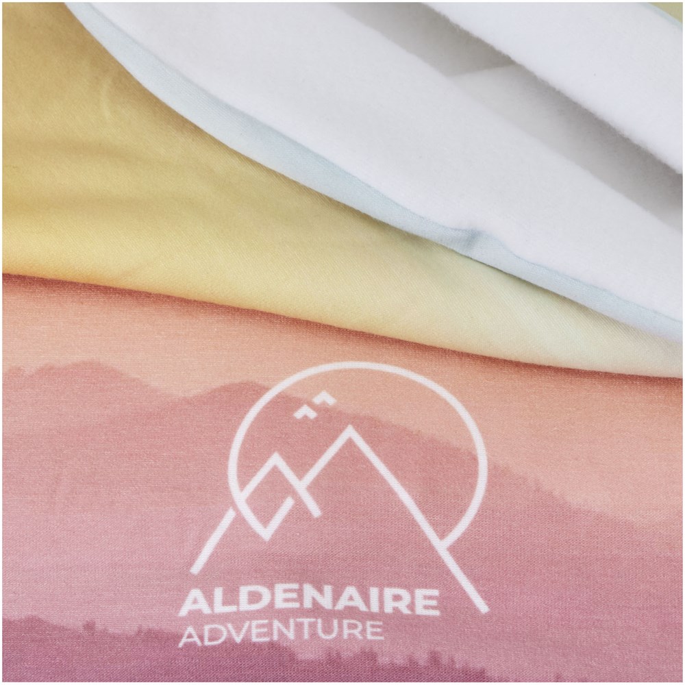 Zoya Sublimation-Multi-Schal aus RPET mit Säumen und Fleece-Schicht 