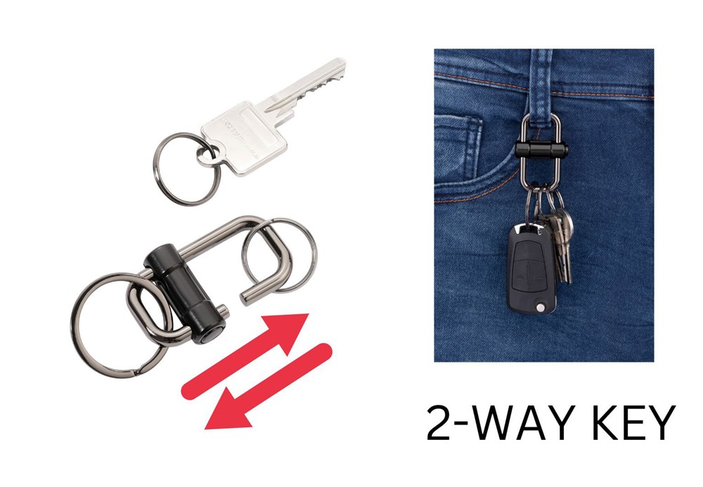 TROIKA Schlüsselanhänger 2-WAY KEY TROIKA Schlüsselanhänger 2-WAY KEY