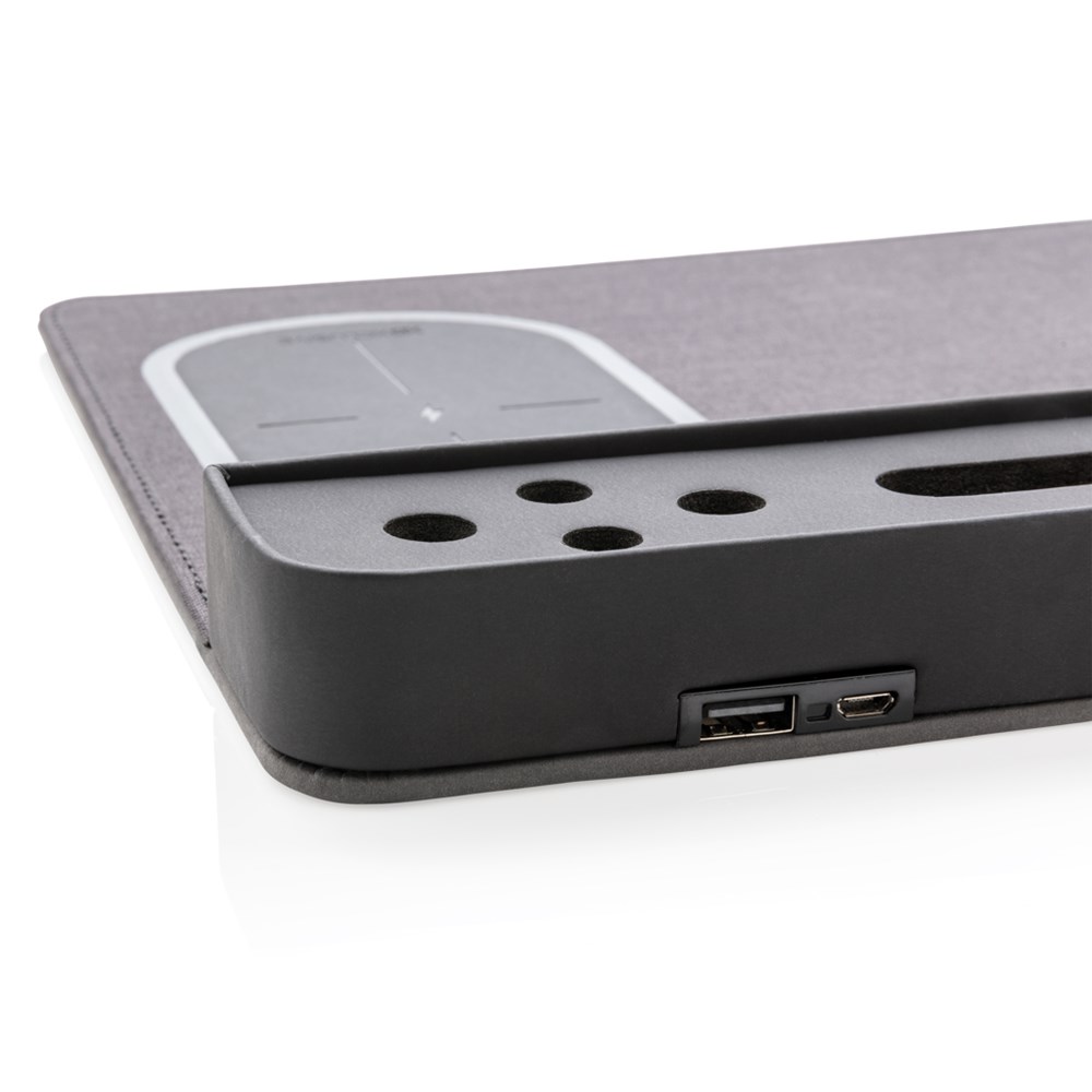 Air Mousepad mit 5W Wireless Charger und USB Air Mousepad mit 5W Wireless Charger und USB