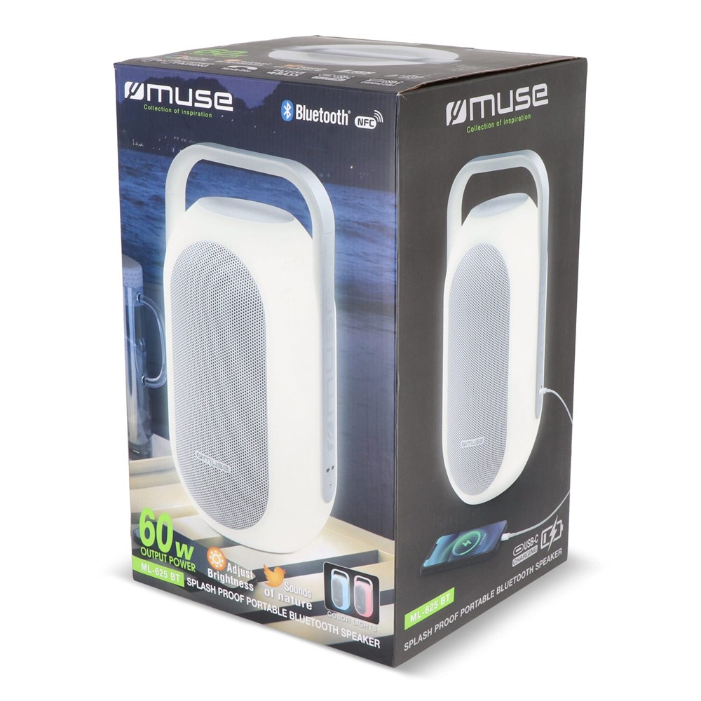 ML-625| Muse Ambient Light Bluetooth-Lautsprecher für den Innen-und Außenbereich