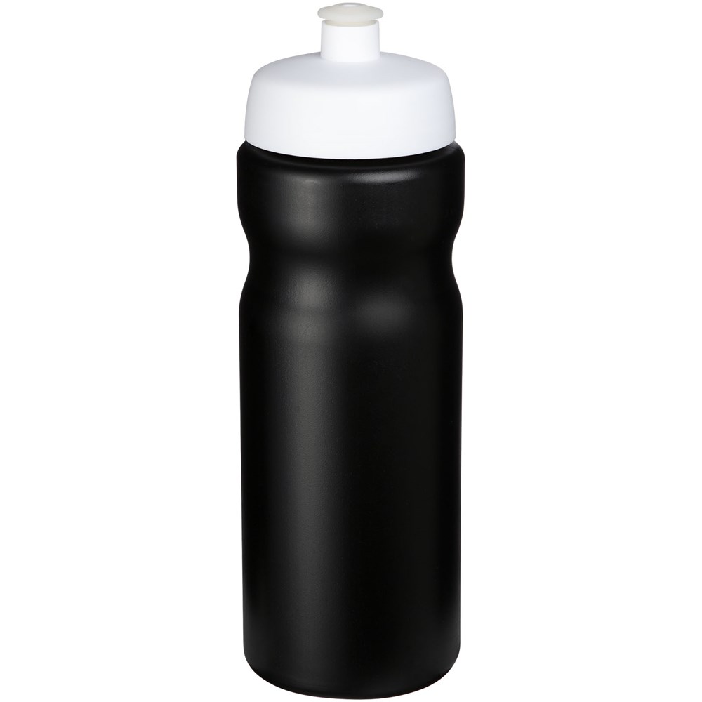 Baseline® Plus 650 ml Sportflasche - schwarz, weiss