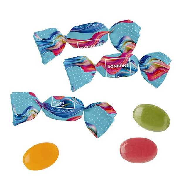 Bonbons im kompostierbaren Werbewickel - kleine Menge
