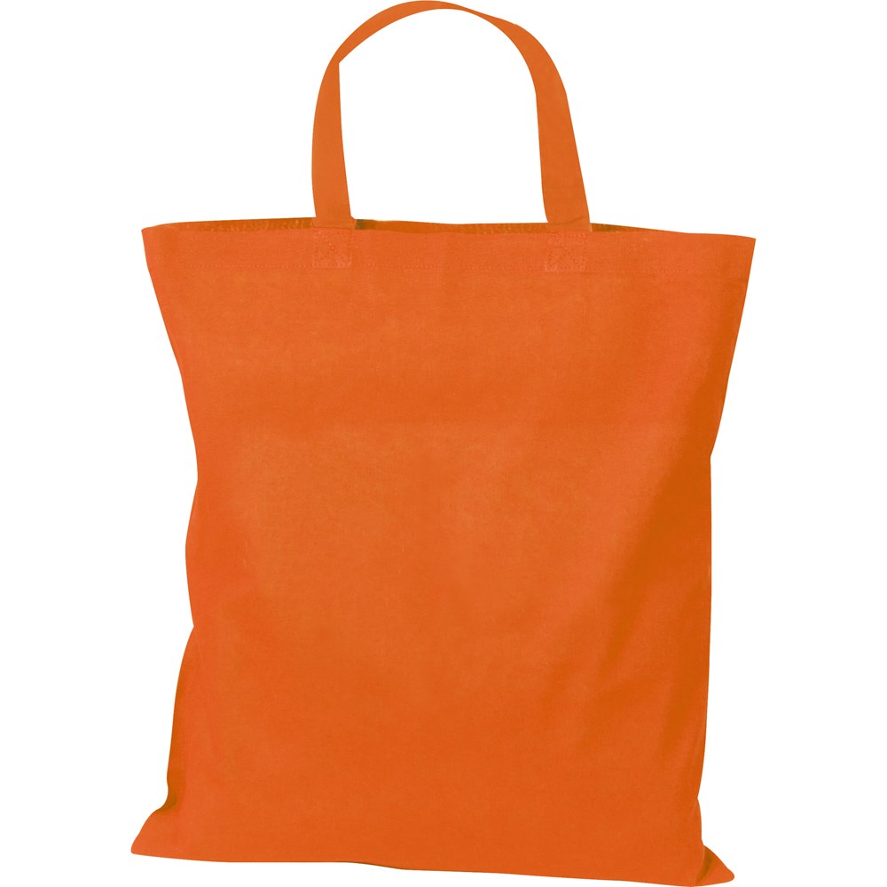 Baumwolltasche mit kurzen Henkeln - orange