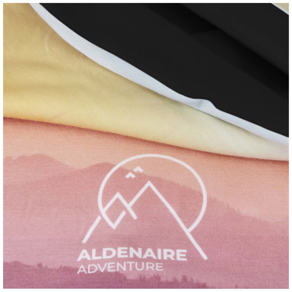 Zoya Sublimation-Multi-Schal aus RPET mit Säumen und Fleece-Schicht 