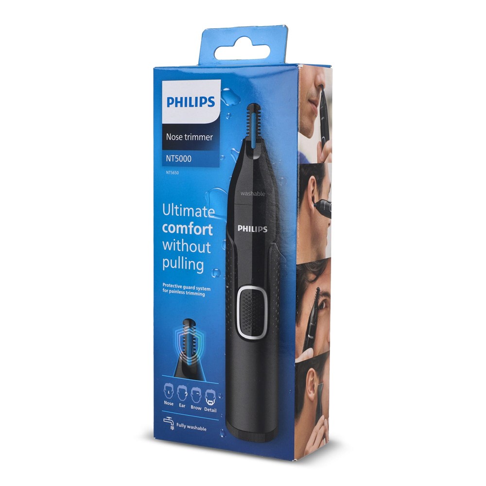 NT5650|Philips Nasen-, Ohren- und Augenbrauentrimmer mit 5 Zubehörteilen