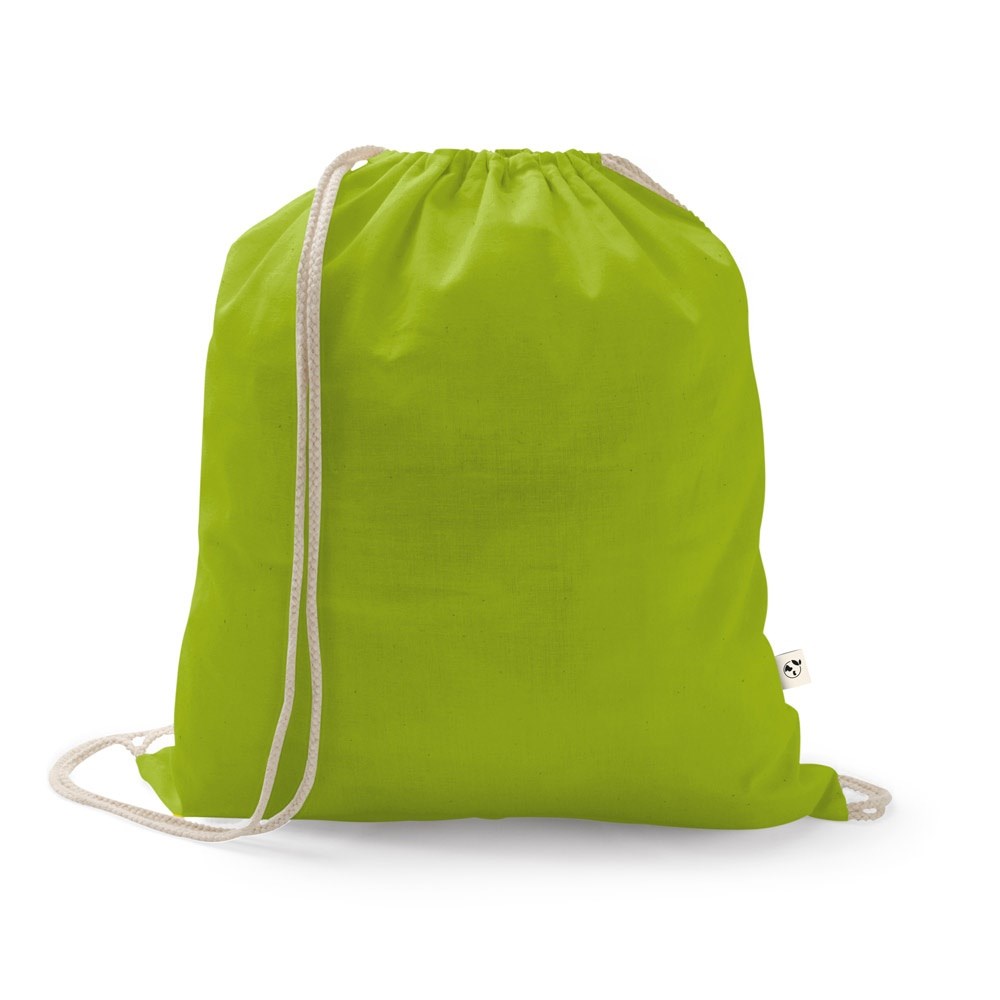 ISTANBUL. Rucksack aus recycelter Baumwolle (70%), Polyester (30% rPET) (150 g/m²) - hellgrün