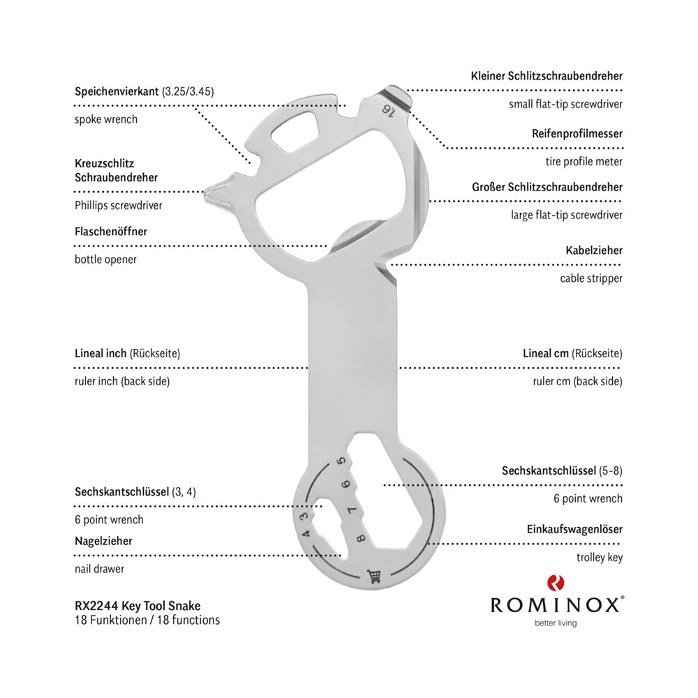 Geschenkartikel: ROMINOX® Key Tool Snake (18 Funktionen) im Motiv-Mäppchen Frohe Weihnachten Geschenkartikel: ROMINOX® Key Tool Snake (18 Funktionen) im Motiv-Mäppchen Frohe Weihnachten