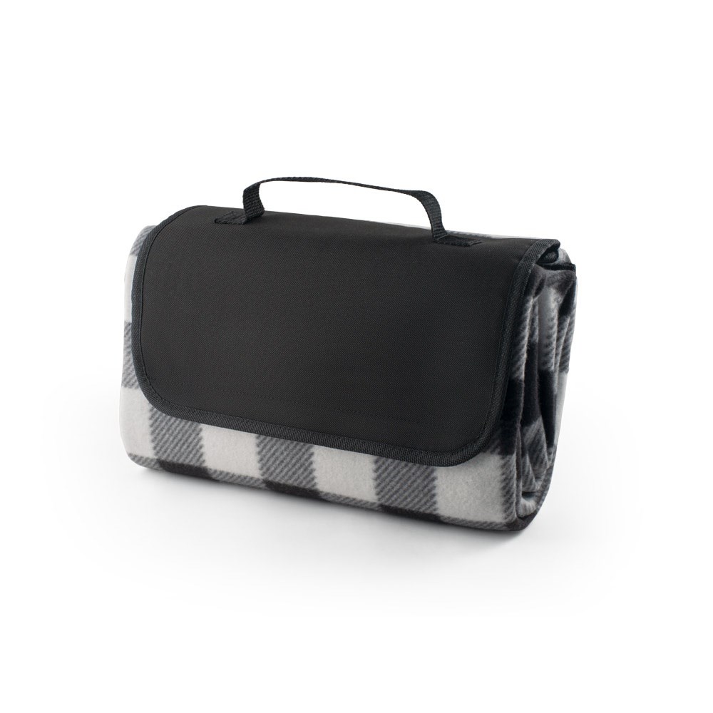 RILEY II. EPE-gefütterte Picknick-Decke (180 g/m²) - schwarz