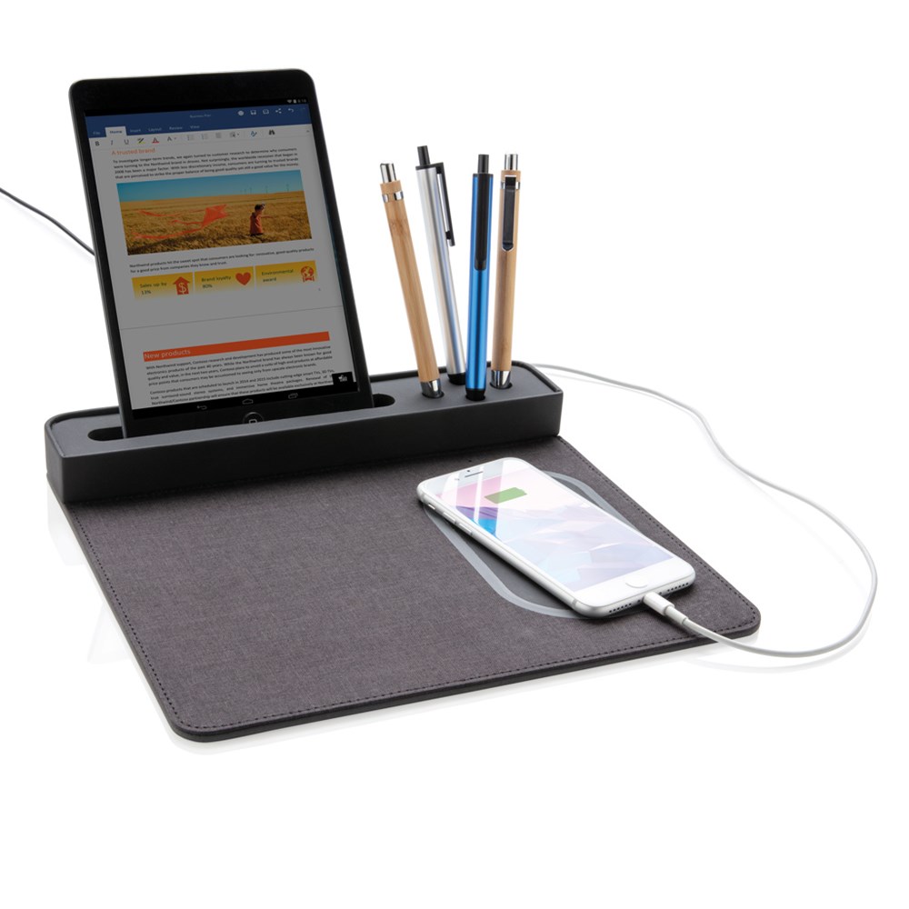 Air Mousepad mit 5W Wireless Charger und USB Air Mousepad mit 5W Wireless Charger und USB