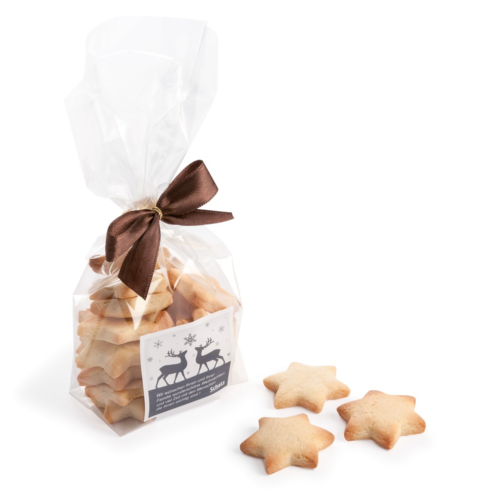Butterkeks Sterne im Klarsichtbeutel Butterkeks Sterne im Klarsichtbeutel