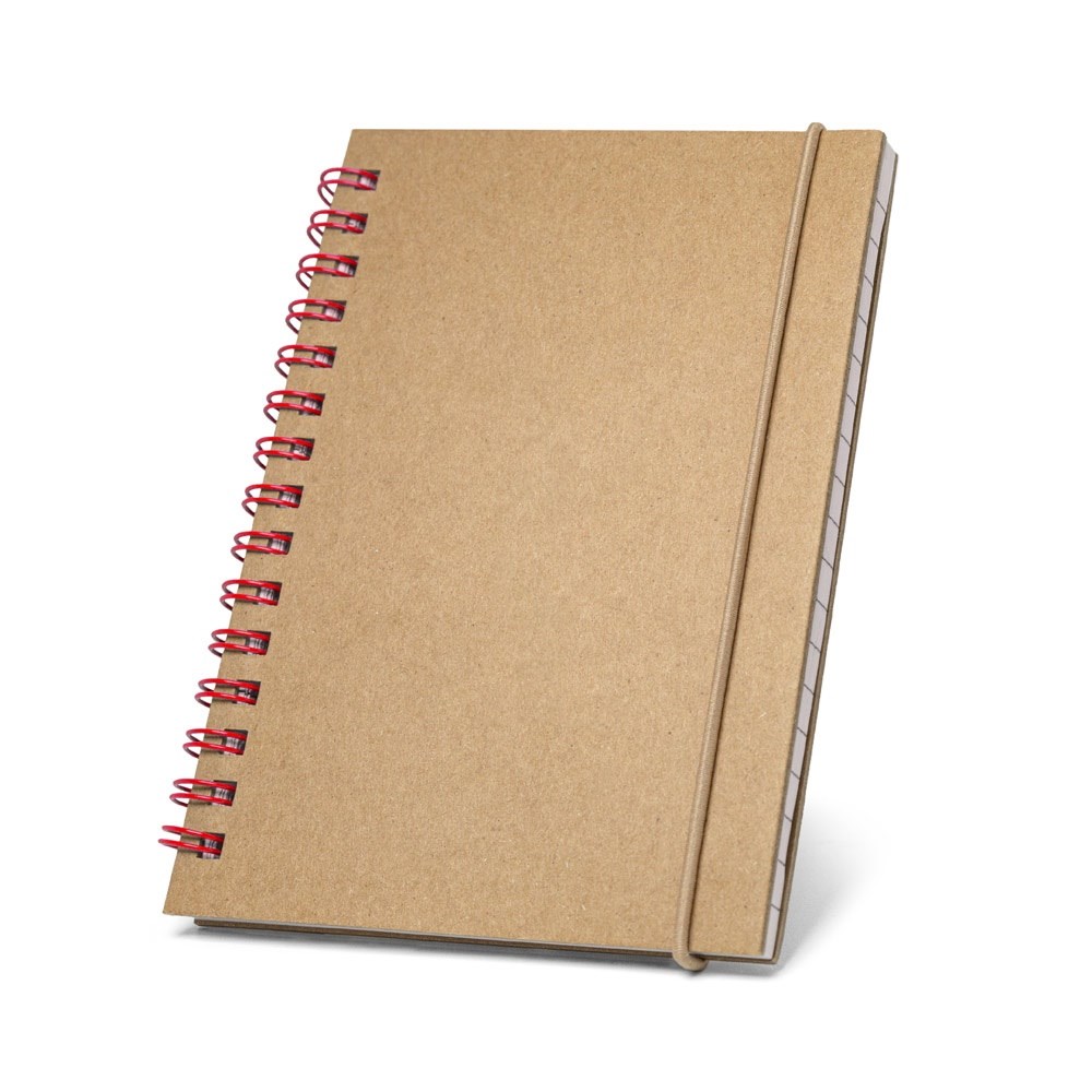 MARLOWE. Notizblock im Taschenformat und linierten Seiten - rot