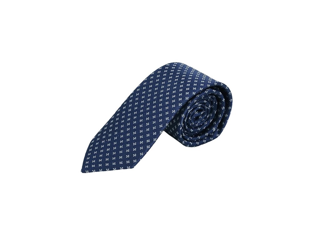 Krawatte für Herren aus 100% Seide - handgefertigt in Italien - 150 x 7 cm - blau